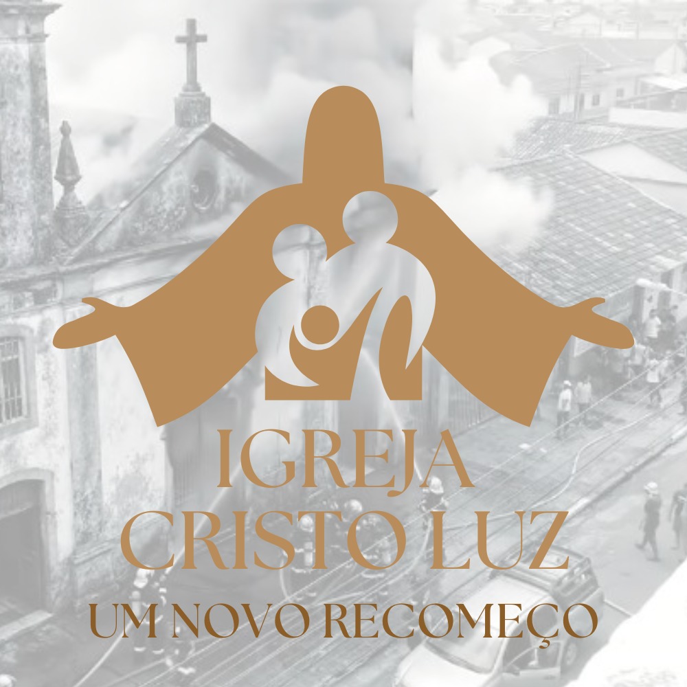 Imagem da igreja após incêndio